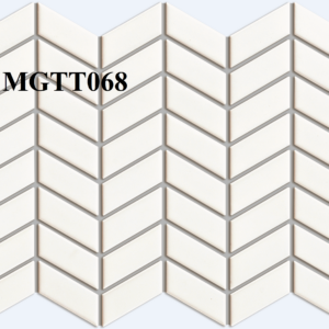 Gạch Mosaic Gốm Xương Cá Trắng MGTT068