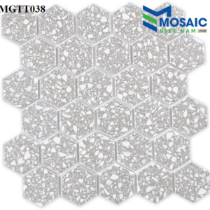Gạch Mosaic Gốm sứ lục giác men bóng 53x6 MGTT038