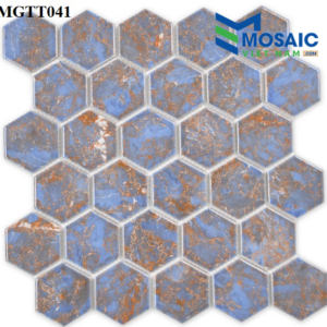 Gạch Mosaic Gốm sứ lục giác men bóng 53x6 MGTT041