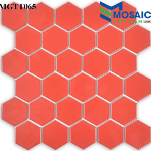 Gạch Mosaic Gốm sứ lục giác men bóng 53x6 MGTT065