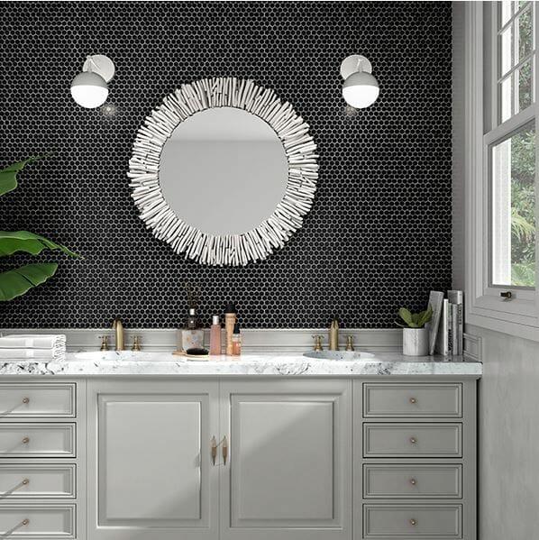 hive-matt-black-hexagonal-bathroom-mosaic-tiles