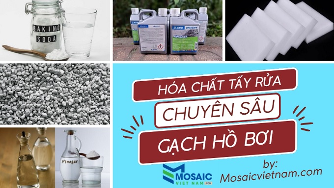 hóa chất tẩy rửa gạch hồ bơi